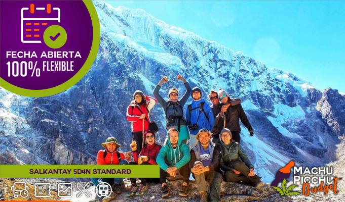 Salkantay Trek 5 Días 4 Noches Machu Picchu Llactapata (Standard, Retorno en Tren Turístico)